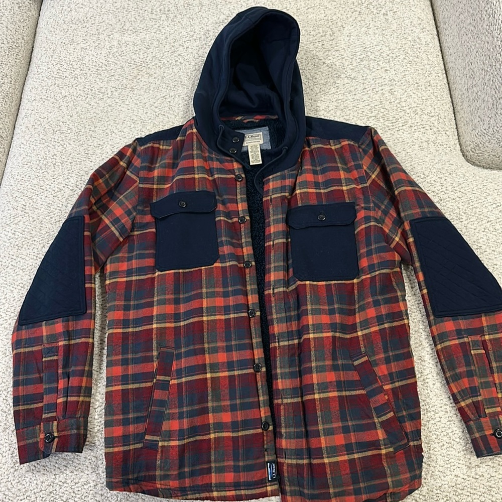 Men’s LL Bean Quilted Jacket Size Large
